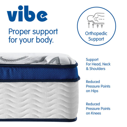 12 Inch King Hybrid Mattress | Quilted Innerspring with Pillow Top Gel Memory Foam | Bed in a Box | CertiPUR-US Certified | White