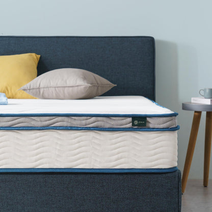 ZINUS 10 Inch Spring Sensation Hybrid Mattress [New Version], Queen, Fiberglass Free, Medium Firmness, Durable Support, Certified Safe Foams & Fabric, Mattress in A Box