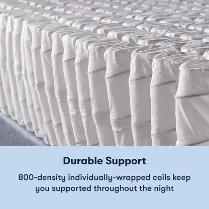 7 Inch Twin Memory Foam Mattress | Medium Firm Cooling Gel | Supportive Bed in a Box | CertiPUR-US Certified | White