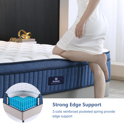 10 Inch Queen Size Memory Foam Mattress in a Box, Pressure Relief & Motion Isolation, Plush White, CertiPUR-US Certified