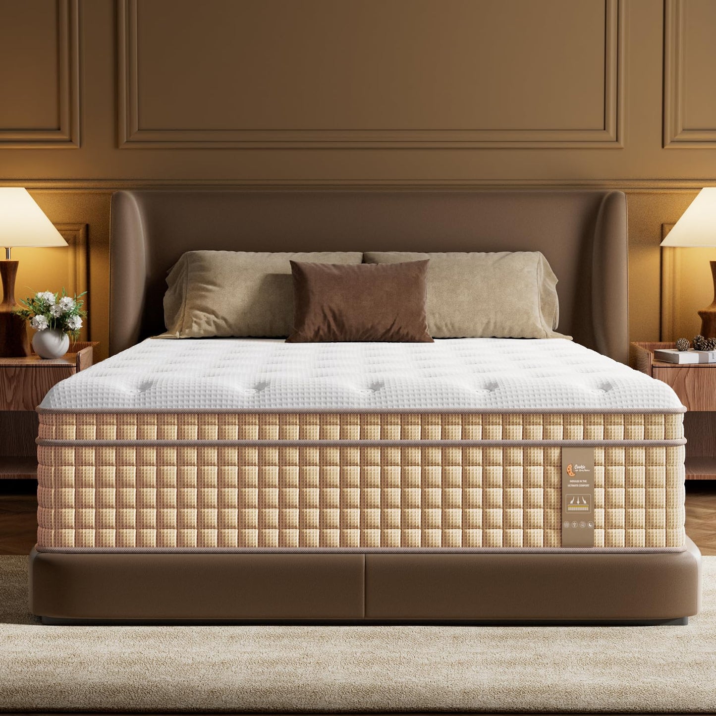 14 Inch Queen Hybrid Mattress | Firm Gel Memory Foam with Pocket Springs | Back Pain Relief, Couples | CertiPUR-US Certified, Fiberglass Free