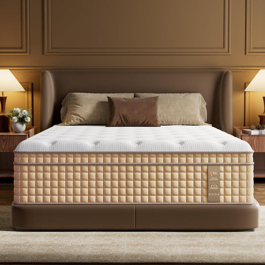 14 Inch Queen Hybrid Mattress | Firm Gel Memory Foam with Pocket Springs | Back Pain Relief, Couples | CertiPUR-US Certified, Fiberglass Free