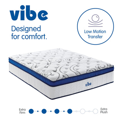 12 Inch King Hybrid Mattress | Quilted Innerspring with Pillow Top Gel Memory Foam | Bed in a Box | CertiPUR-US Certified | White