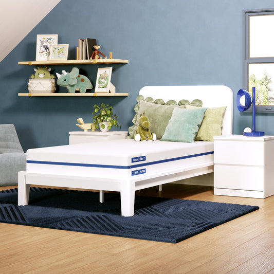 8 Inch Twin Size Kids Mattress, 2-Sided Memory Foam for Growing Children, Pressure Relief, Fiberglass-Free, Mattress in a Box, 365 Night Trial