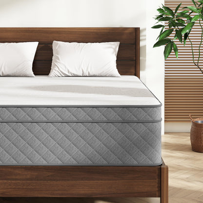 12 Inch Queen Hybrid Mattress | Medium Firm Memory Foam with Pocket Springs | CertiPUR-US Certified, Fiberglass Free
