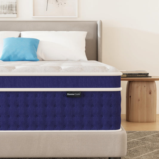 12 Inch Queen Size Hybrid Gel Memory Foam Mattress in a Box, Medium Firm Bed with 10-Layer Luxury, Pressure Relief & Support, CertiPUR-US, 365-Night Trial